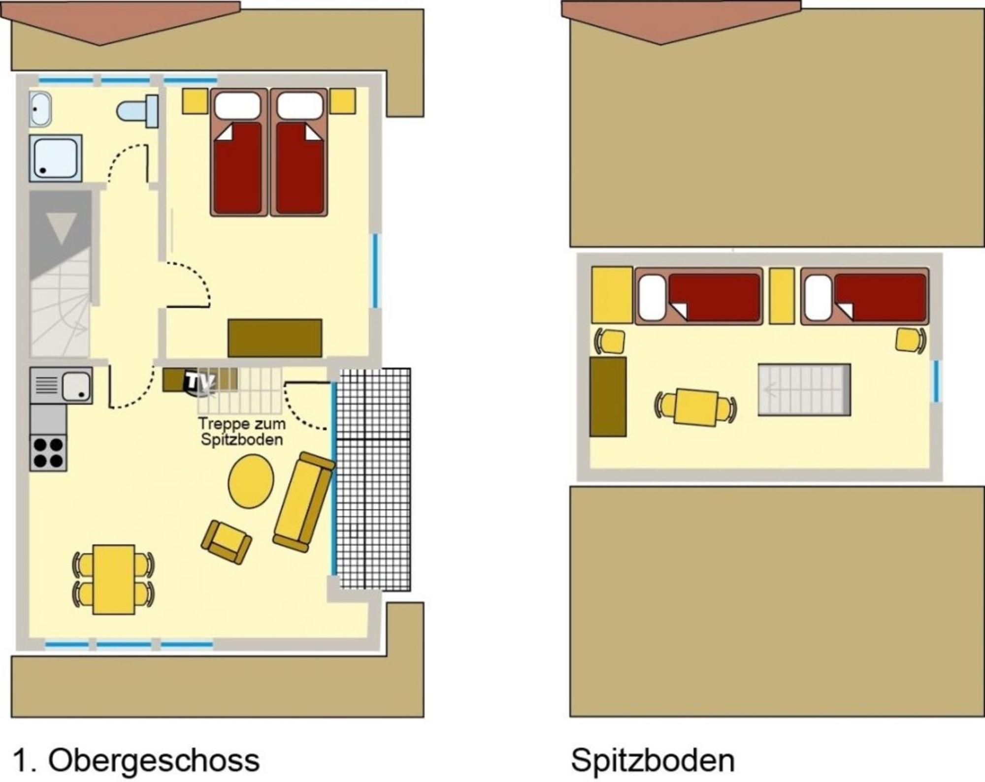 Ferienwohnung Nr 02 Og Spitzboden Born Exteriér fotografie